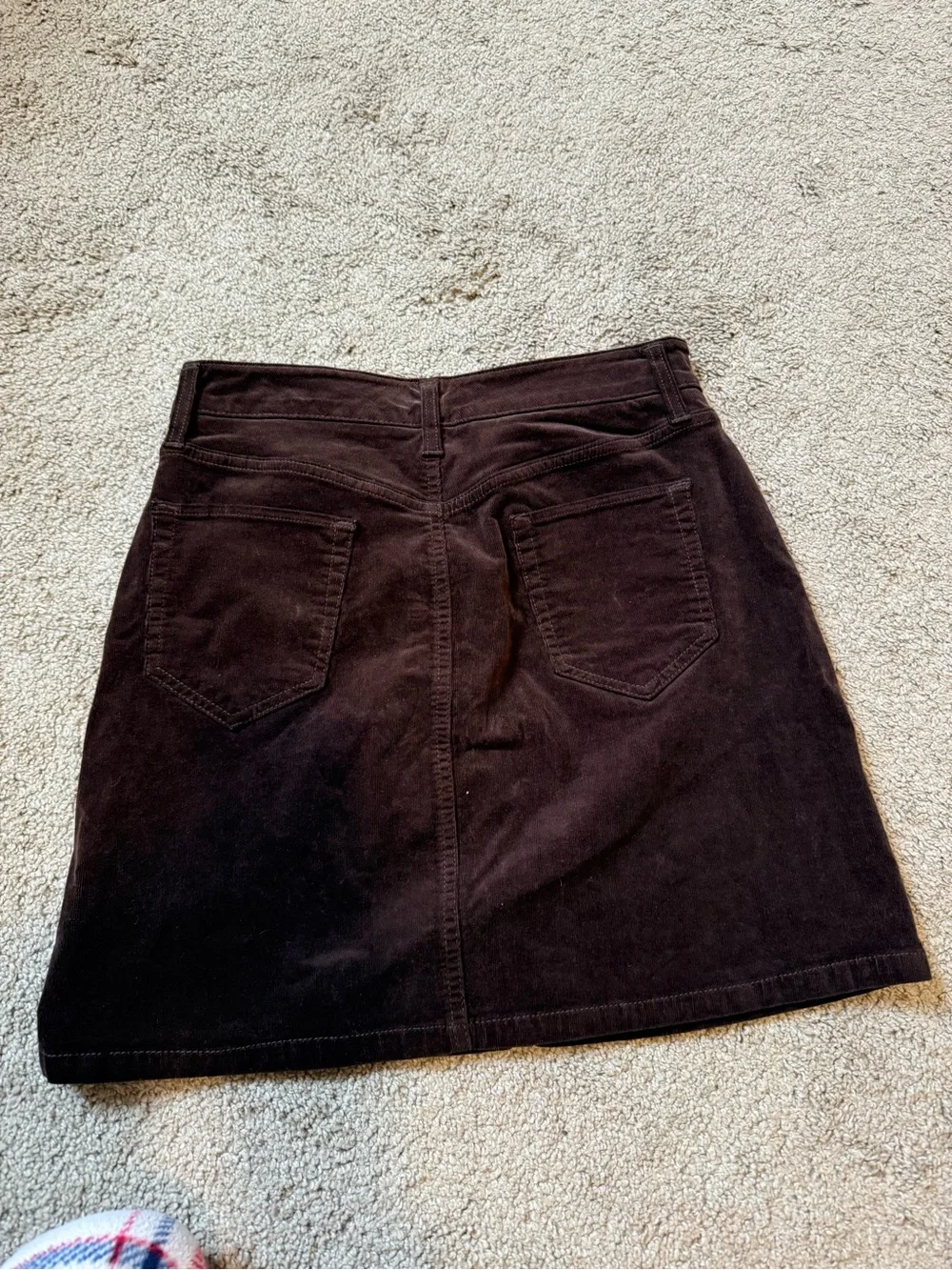 Market & Spruce Corduroy Mini Skirt in Dark Brown